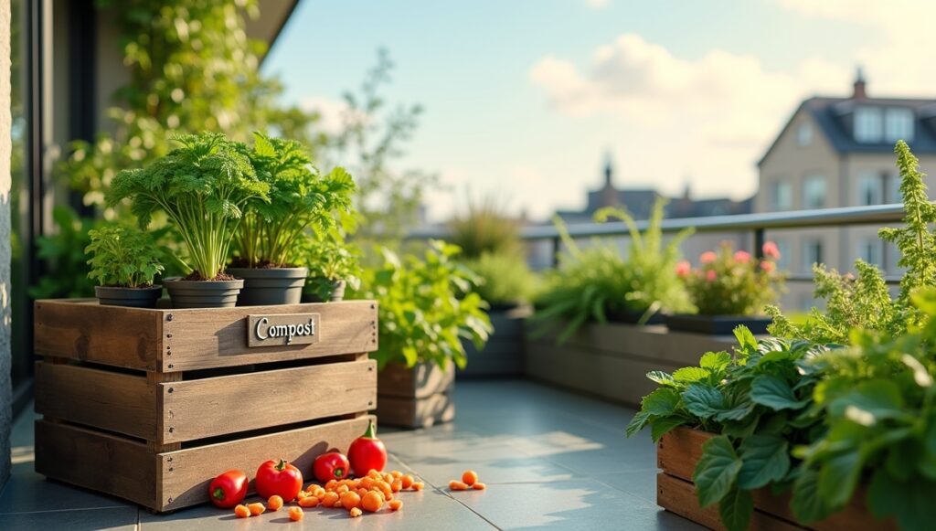Compost Food Scraps and Biodegradable Materials